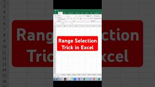 Range selection trick in excel | Excel tutorials in Hindi #exceltech #excelcourse #excelgyan #excel