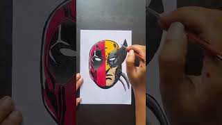 Deadpool vs Wolverine drawing!! | My sister vs me!! #deadpool3 #deadpoolvswolverine #deadpool