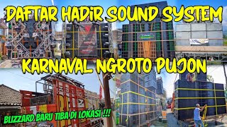 DAFTAR SOUND SYSTEM SEMENTARA KARNAVAL NGROTO PUJON