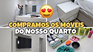 COMPRAMOS O PAINEL E AS MESAS DE CABECEIRA DO NOSSO QUARTO, FICOU LINDO, COMPRINHAS NO MERCADO LIVRE