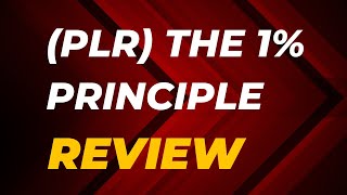 (PLR) The 1% Principle  - Brand New  Blueprint + Complete Sales Funnel and Promotional Materials .