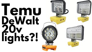 Temu's DeWALT Battery Lights: Are They Worth It?