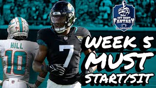 Week 5 Players you MUST Start & Sit Players | *LIVE* chat Q&A Fantasy Football Advice