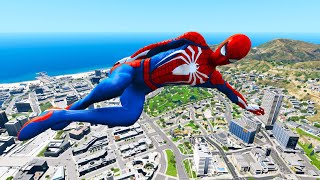 GTA 5 Epic Ragdolls | Spiderman and Colorful Spiderman Jumps/fails (Euphoria Physics Funny Ragdolls)