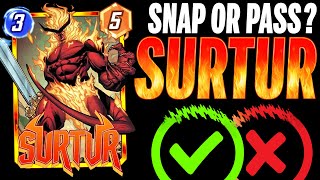 SURTUR 🔥 Details & Mechanics | Snap or Pass | Marvel Snap