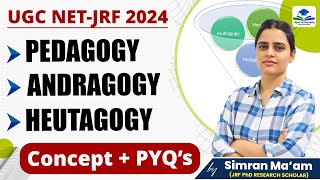 Pedagogy, Andragogy, Heutagogy | Teaching Aptitude | PYQs | NET | Apni University | By Simran Ma'am