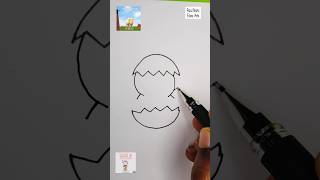 Draw easy beautiful 🐥 #howtodraw #drawingtutorial