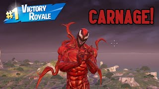 CARNAGE Duo Win Gameplay! | Fortnite Battle Royale: Chapter 5 No Builds