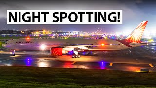 NIGHT PLANE SPOTTING AT MUMBAI | Part 1 | A350, B747-400, B777-300ER, B787, A330, A320, B737-800[HD]