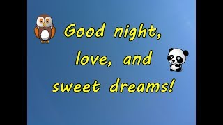 Good night, love, and sweet dreams! ❤☆ Beautiful Message ❤ Romantic and Sweet Love