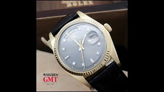 ROLEX DAY DATE GOLD DIAMONDS DIAL - WATCHESGMT