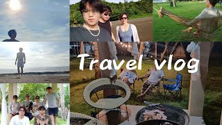 Airbnb, TRAVEL VLOG Muna Tayo🏝️🛶, Red Beach House #airbnb #travel @cookingina7