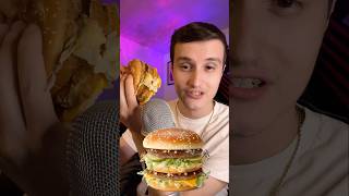 Trying The CHICKEN BIG MAC 🐔🍔 ( ASMR ) #shorts #asmr #food