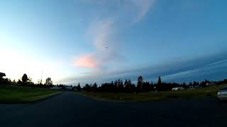 E-flite 1.5m Timber Bombing Run - 1st flight green glow stick