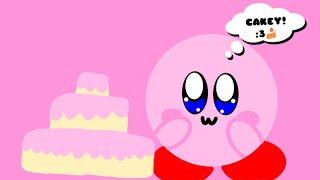 Kirby When he sees Cake! 💖🥺🍰 (Kirby Animation)