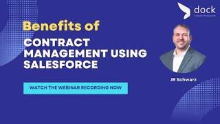 Benefits of Contract Management Using Salesforce Webinar with Dock 365