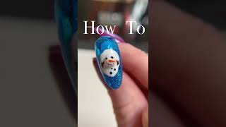 DIY Christmas Nails/ Holiday Nail How To: Melting Snowman Nails