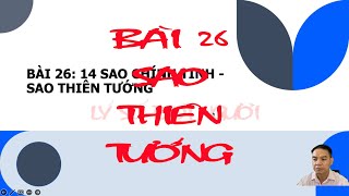 Bài 26. SAO THIÊN TƯỚNG