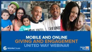 Mobile and Online Giving, Advocacy, and Engagement United Way Webinar