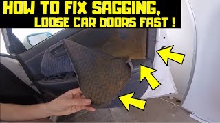 How To Fix Sagging, Loose, Old Car Door Fabric Fast and Cheap! | TOYOTA