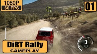 DiRT Rally gameplay walkthrough Part 1 - 1960s Argolis, Greece - Pomona Ékrixi - Mini Cooper S