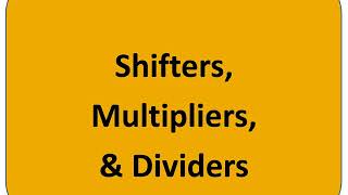 DDCA Ch5 - Part 8: Shifters, Multipliers, & Dividers