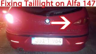 Fixing Malfunctioning Taillight on Alfa Romeo 147