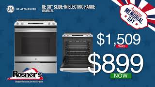 Memorial Day Sale for Rosner's appliances