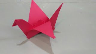 how to make origami flapping Bird-easy origami instructions