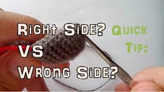 How to Crochet: Right and Wrong Side