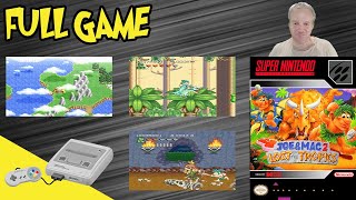 Joe & Mac 2 Lost In The Tropics - Super Nintendo Gameplay With Xenogear99 [FULL GAME] [4K 60FPS]