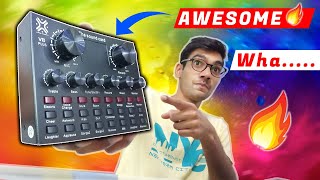 V8 Plus Sound Card 🔥 | UNBOXING + REVIEW + SETUP | HINDI #Devin`sTech #india