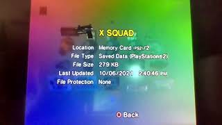 X Squad PS2 Save Icon