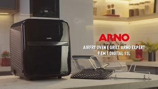 Airfry Oven e Grill Arno Expert 9 em 1 Digital 11L Preta