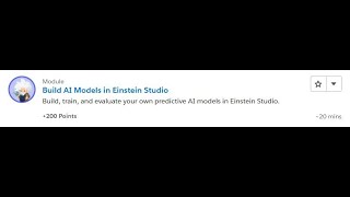 Build AI Models in Einstein Studio [Salesforce Trailhead Answers]