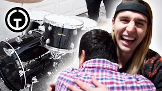 Surprising Drummer with a FREE Drum Set