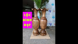 Lộc Bình Gỗ Phong Thủy Tài Lộc 🌳 Đồ Gỗ Mỹ Nghệ 🌳 Make a Vase from Wood [vankhanhan.com]