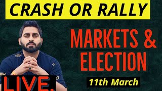 Live Trading Nifty & Banknifty I 11th march  I Election updates