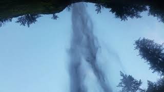 Inside Latourell falls, I got destroyed!!!