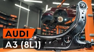 Audi a3 2015 front lower arm & sv boot & shock absorber replace