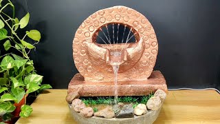 Amazing miracle waterfall fountain water fountain making at home