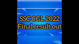 SSC CGL 2022 Final result out #ssc,#SSC_CGL,#SSCCGL