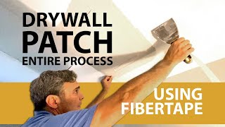 Drywall Patch Entire Process DIY Pro Method