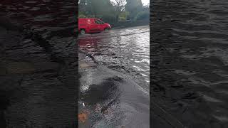 Flooded Road, UK, 21/09/23 #ukweather #storm #rain #flood