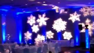 Winter Christmas Party Gobo Lighting