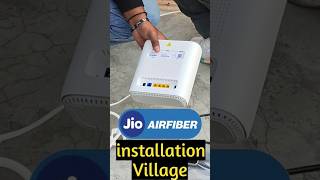 Jio Airfiber Installation in Village #trending #ytshorts #trendingshorts #jio #jioairfiber #viral