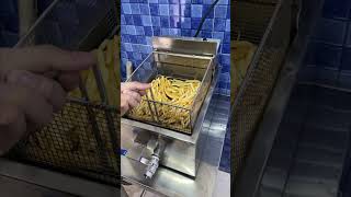 Deep Fryer Listrik (stainless steel) demo goreng kentang & Nugget