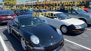 PORSCHE 911 CARRERA RWD 997.1 BC RACING COILOVERS - BR TYPE INSTALL