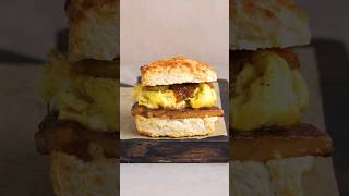 Pork belly breakfast biscuit sandwich #breakfastsandwich