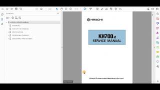 Hitachi KH700-2 Service Manual